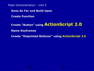 Flash Demonstration – Unit 5