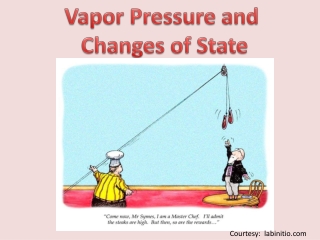 Vapor Pressure and  Changes of State