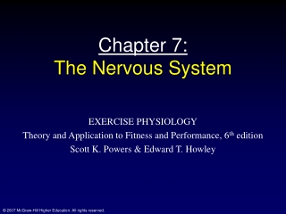 Chapter 7: The Nervous System