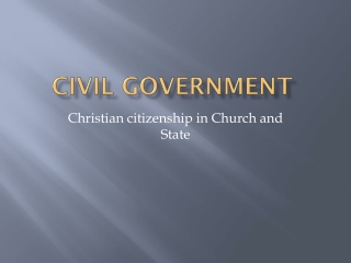 Civil Government