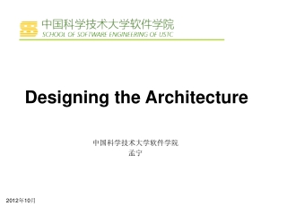 Designing the Architecture