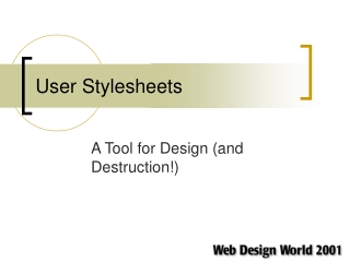 User Stylesheets