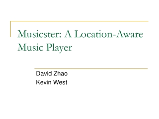 Musicster: A Location-Aware Music Player
