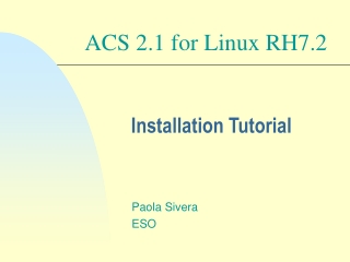 Installation Tutorial