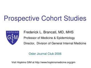 Prospective Cohort Studies