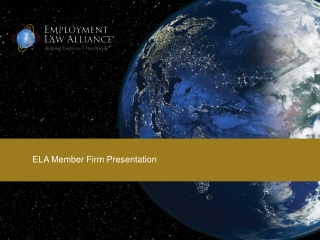 ELA Member Firm Presentation