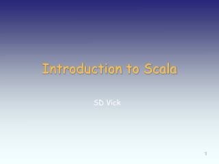 Introduction to Scala