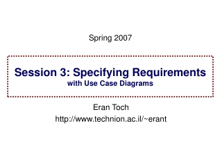 Eran Toch technion.ac.il/~erant