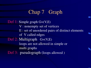Chap 7   Graph