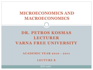 MICROECONOMICS AND MACROECONOMICS