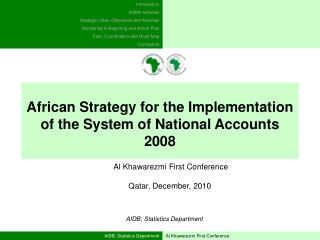 AfDB, Statistics Department