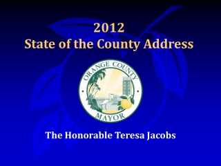 2012  State of the County Address