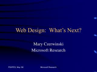 Web Design: What’s Next?