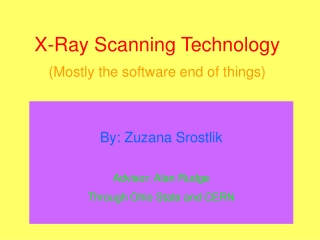 X-Ray Scanning Technology