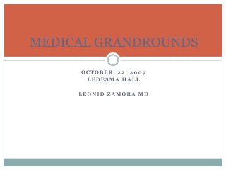 MEDICAL GRANDROUNDS