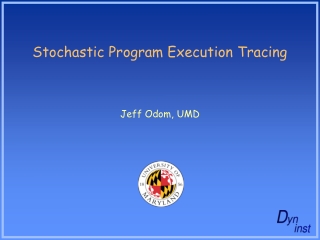 Stochastic Program Execution Tracing