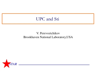 UPC and Sti