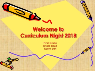 Welcome to Curriculum Night 2018