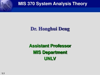 Dr. Honghui Deng