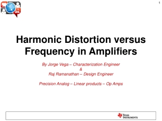 Harmonic Distortion versus Frequency in Amplifiers