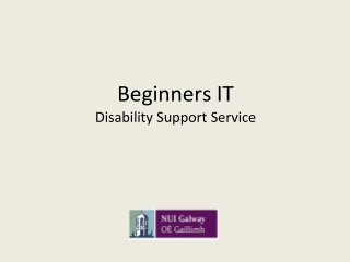 Beginners IT Disability Support Service