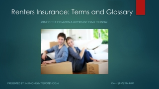 Renters Insurance: Terms and Glossary | MyMoneyMyQuotes