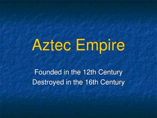 Aztec Empire