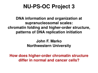 How does higher-order chromatin structure differ in normal and cancer cells?