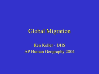 Global Migration