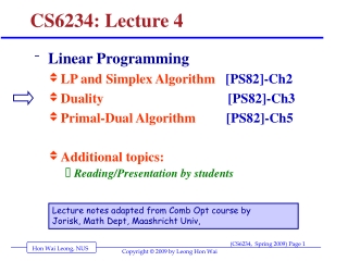 CS6234: Lecture 4