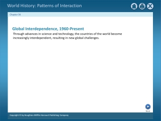 Global Interdependence, 1960-Present