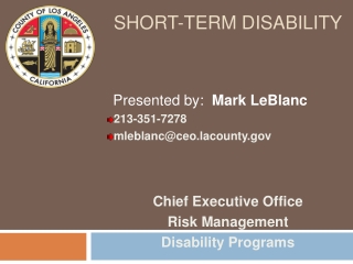 Short-term disability