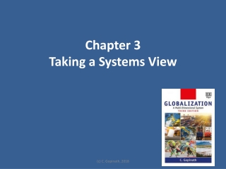 Chapter 3 Taking a Systems View