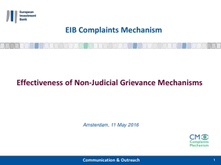 EIB Complaints Mechanism