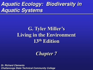 Aquatic Ecology:  Biodiversity in Aquatic Systems