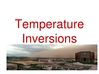 Temperature Inversions