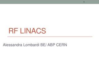 RF LINACS