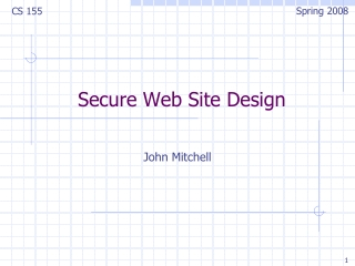 Secure Web Site Design