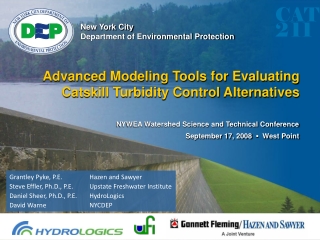 Advanced Modeling Tools for Evaluating Catskill Turbidity Control Alternatives