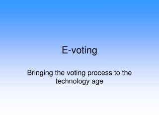 E-voting