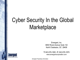 Cyber Security In the Global Marketplace