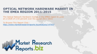 Optical Network Hardware Industry in the EMEA Region2011-15