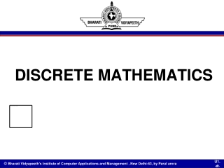 DISCRETE MATHEMATICS