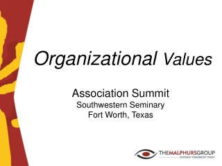 Organizational  Values