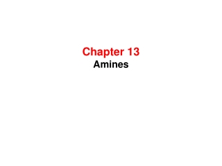Chapter 13 Amines