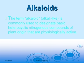 Alkaloids