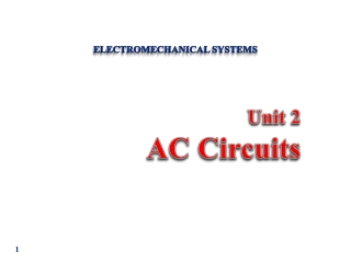 Electromechanical Systems