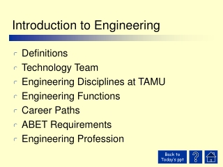 Introduction to Engineering