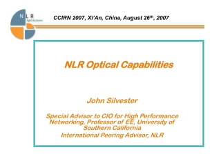 NLR Optical Capabilities