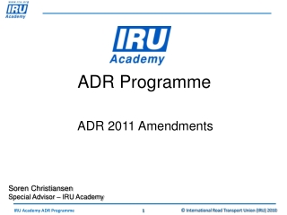 ADR Programme